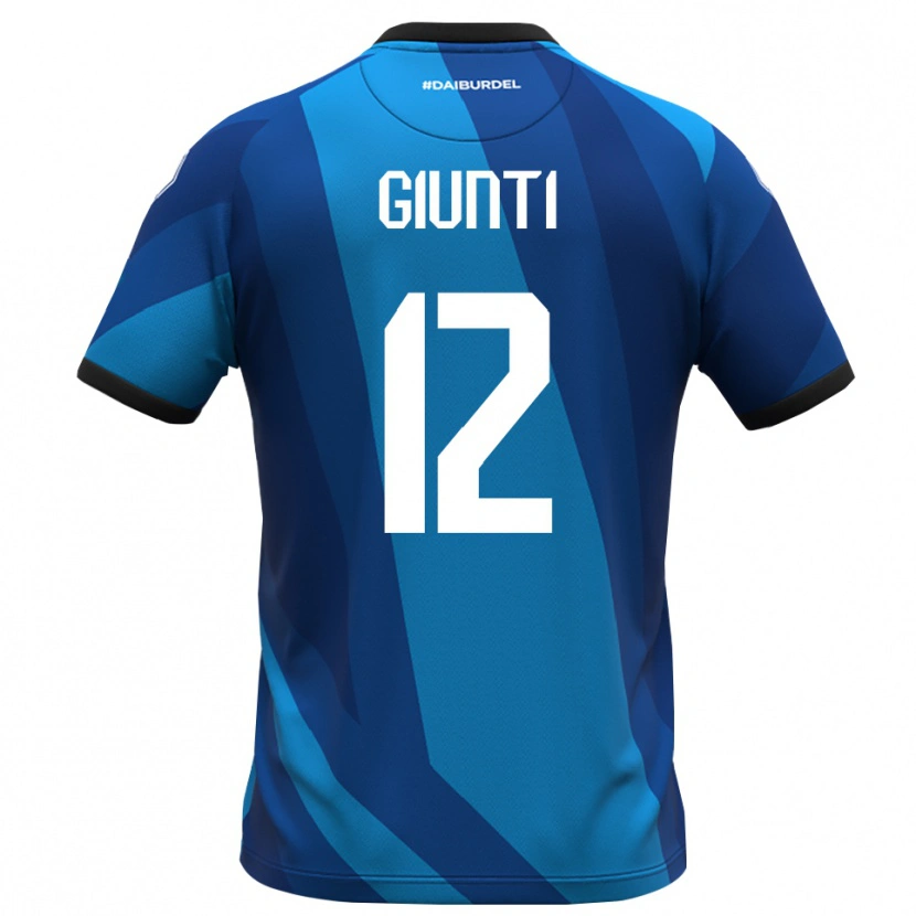 Danxen Kinderen Alessandro Giunti #12 Koningsblauw Oranje Keepersshirt 2025/26 T-Shirt