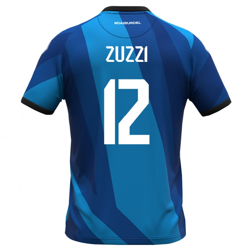 Danxen Kinderen Riccardo Zuzzi #12 Koningsblauw Oranje Keepersshirt 2025/26 T-Shirt