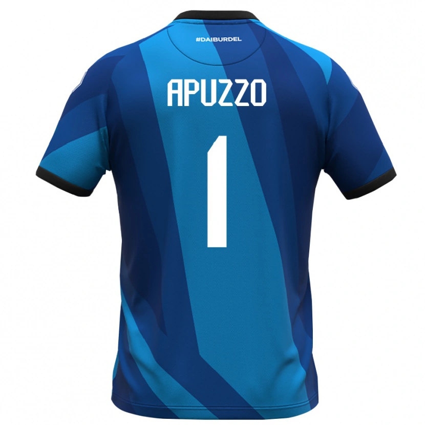 Danxen Kinderen Davide Apuzzo #1 Koningsblauw Oranje Keepersshirt 2025/26 T-Shirt