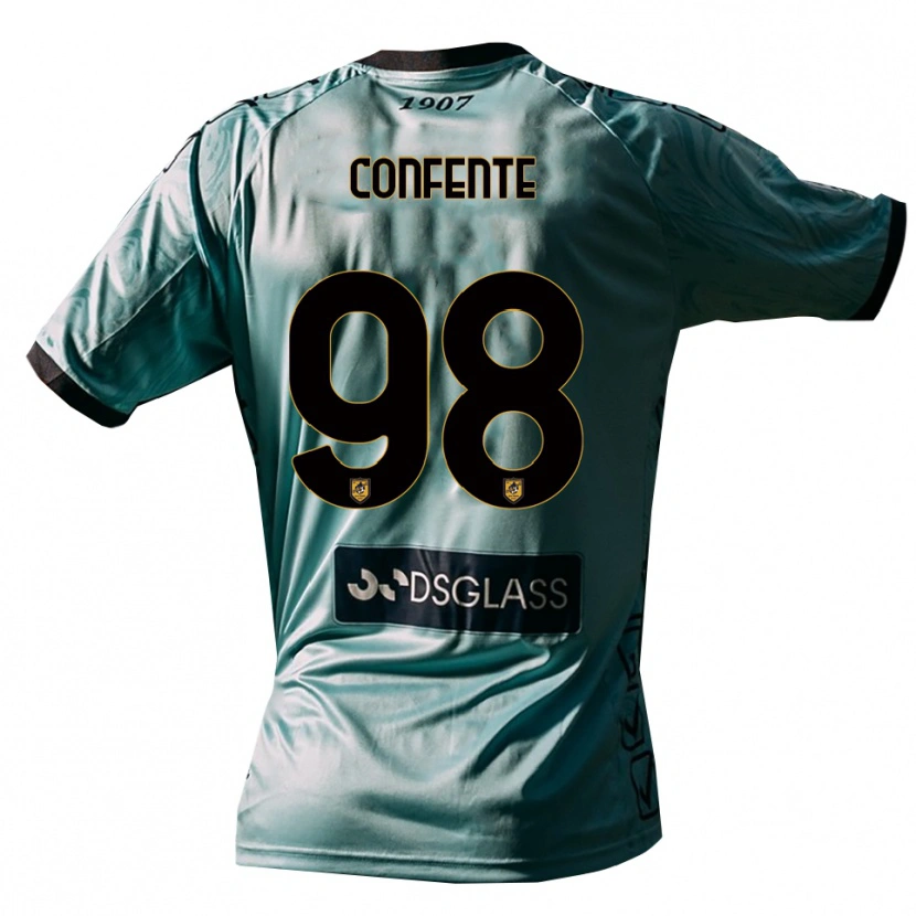 Danxen Kinderen Alessandro Confente #98 Lichtblauw Wit Keepersshirt 2025/26 T-Shirt