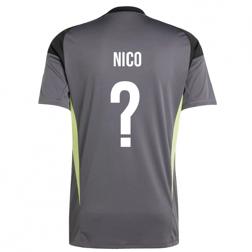 Danxen Kinderen Riccardo Nico #0 Dim Grijs Keepersshirt 2025/26 T-Shirt