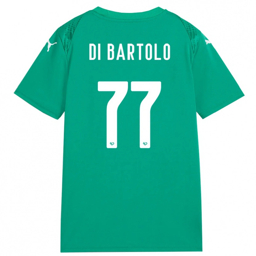 Danxen Kinderen Francesco Di Bartolo #77 Zeegroen Wit Keepersshirt 2025/26 T-Shirt