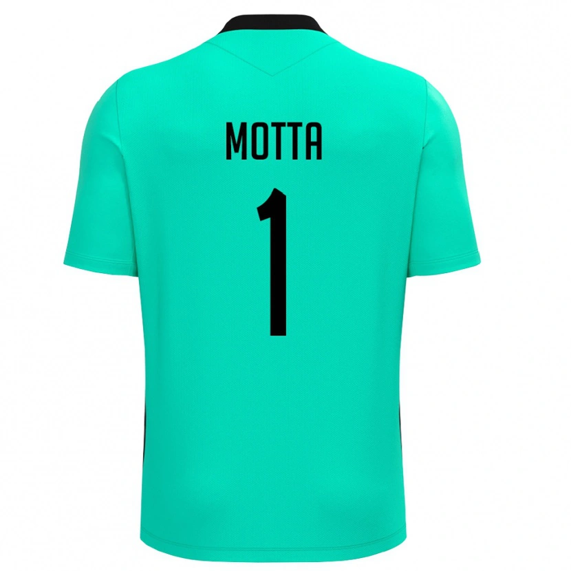 Danxen Kinderen Edoardo Motta #1 Turquoise Zwart Keepersshirt 2025/26 T-Shirt