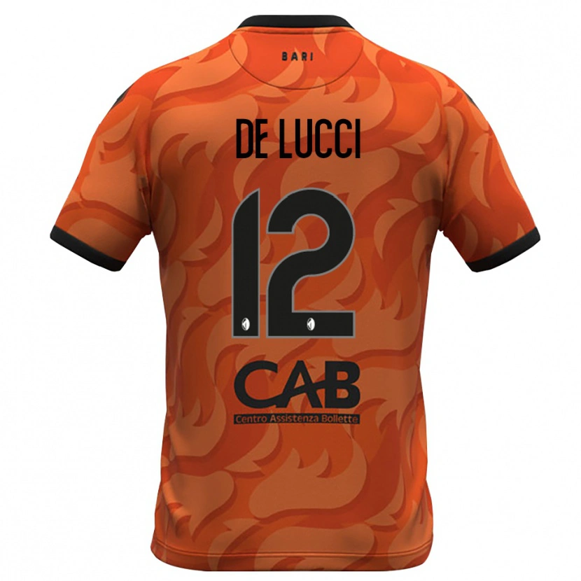 Danxen Kinderen Paolo De Lucci #12 Donker Oranje Zwart Keepersshirt 2025/26 T-Shirt