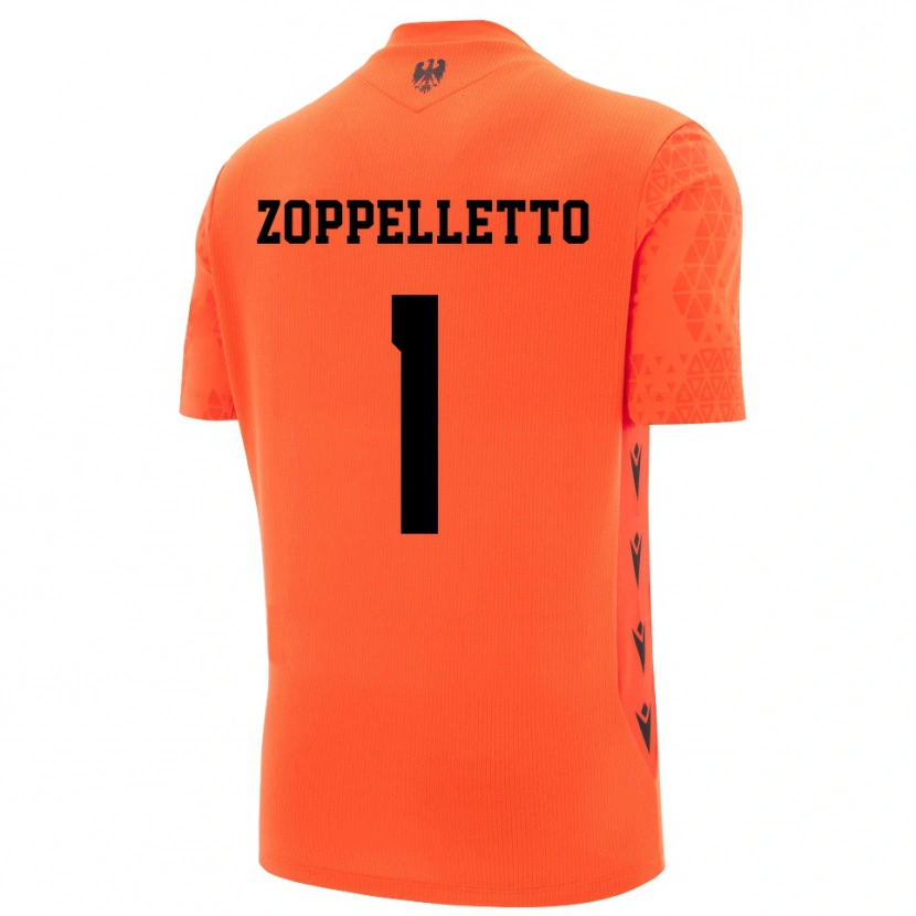 Danxen Kinderen David Zoppelletto #1 Donker Oranje Zwart Keepersshirt 2025/26 T-Shirt