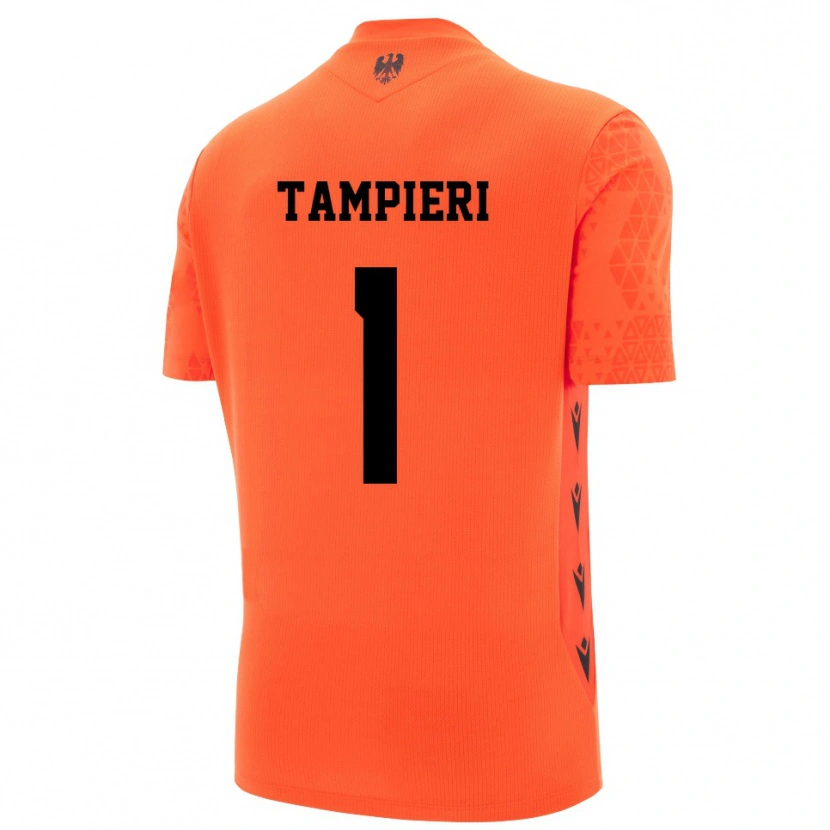 Danxen Kinderen Amanda Tampieri #1 Donker Oranje Zwart Keepersshirt 2025/26 T-Shirt