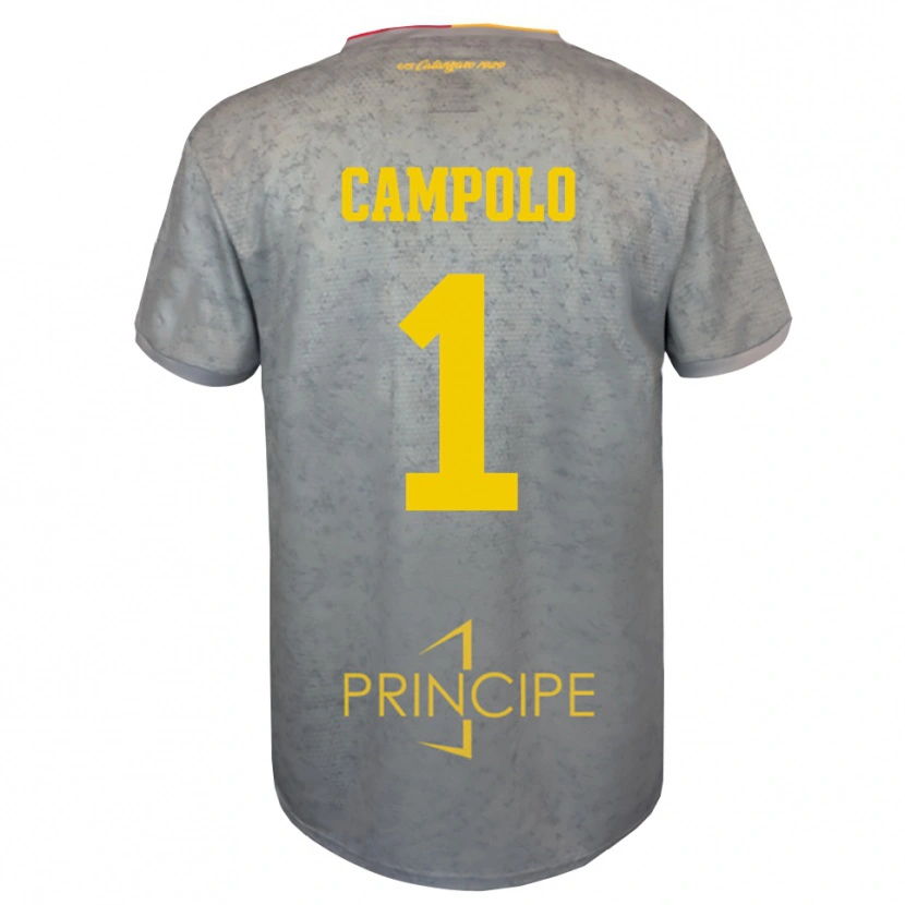 Danxen Kinderen Alessandro Campolo #1 Zilver Zandbruin Keepersshirt 2025/26 T-Shirt