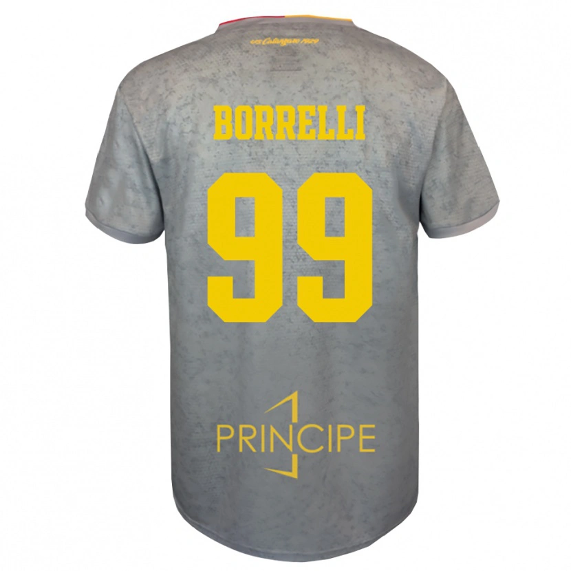 Danxen Kinderen Edoardo Borrelli #99 Zilver Zandbruin Keepersshirt 2025/26 T-Shirt