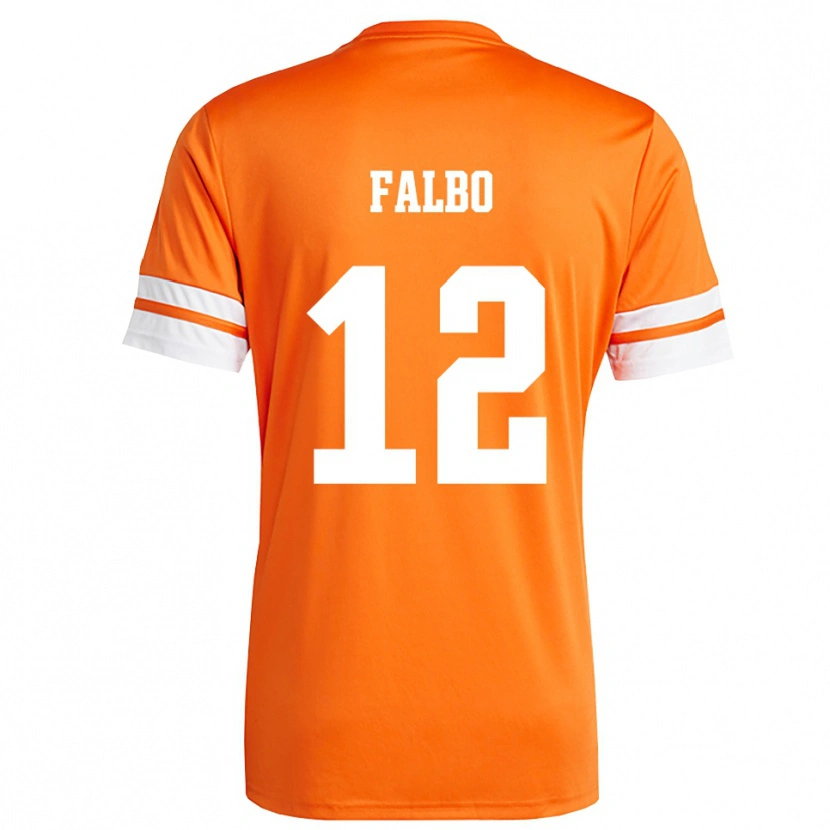 Danxen Kinderen Francesco Falbo #12 Oranje Wit Keepersshirt 2025/26 T-Shirt
