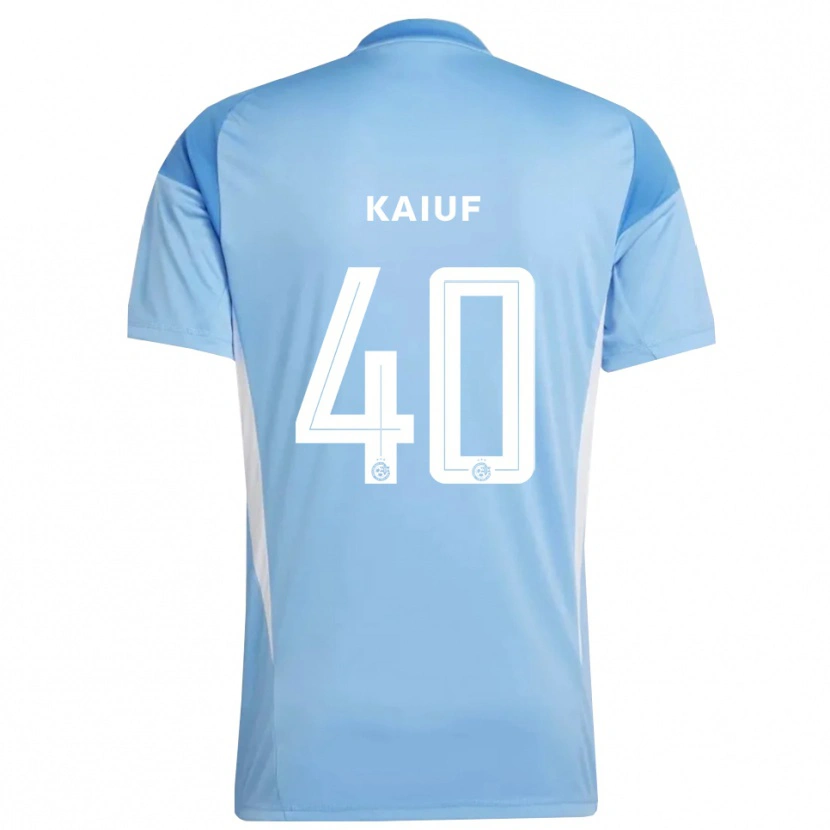 Danxen Kinderen Sharif Kaiuf #40 Lichtblauw Wit Keepersshirt 2025/26 T-Shirt