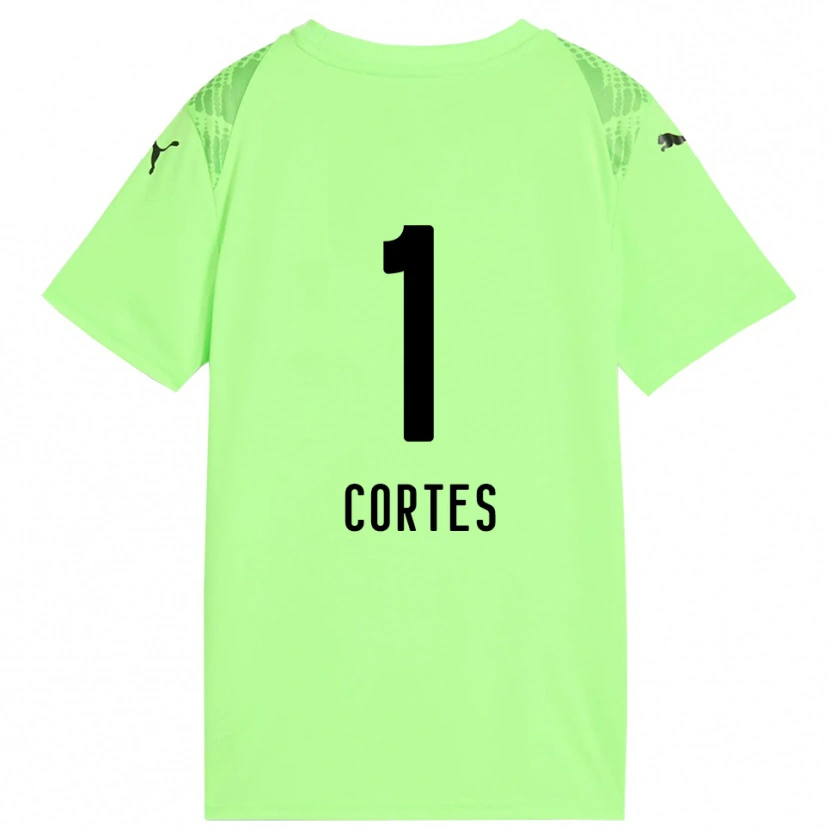 Danxen Kinderen Brayan Cortés #1 Licht Groen Zwart Keepersshirt 2025/26 T-Shirt