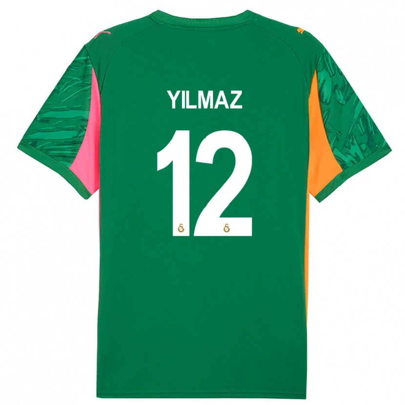 Danxen Kinderen Arda Yılmaz #12 Groen Oranje Roze Keepersshirt 2025/26 T-Shirt