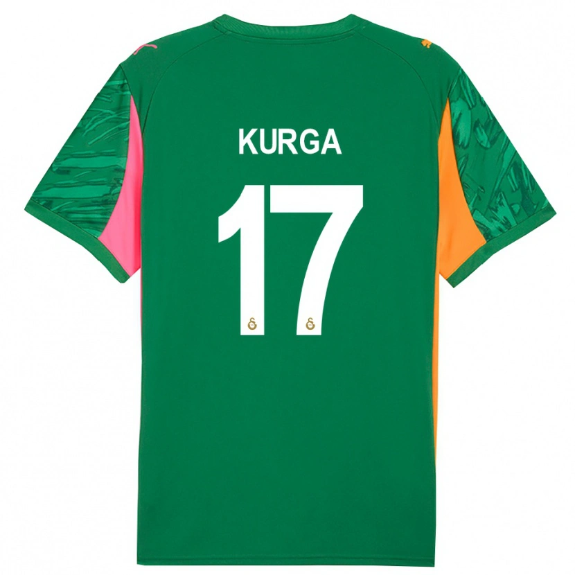 Danxen Kinderen Handan Kurğa #17 Groen Oranje Roze Keepersshirt 2025/26 T-Shirt