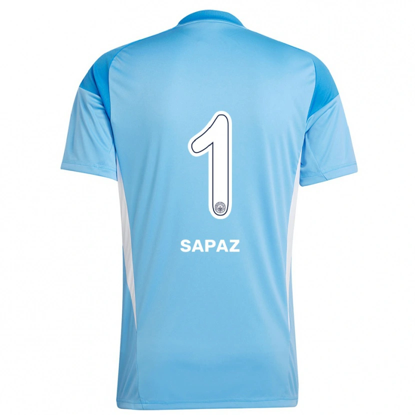 Danxen Kinderen Kuzey Sapaz #1 Koningsblauw Wit Keepersshirt 2025/26 T-Shirt