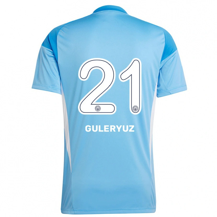 Danxen Kinderen Göknur Güleryüz #21 Koningsblauw Wit Keepersshirt 2025/26 T-Shirt