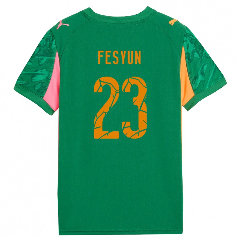 Danxen Kinderen Kiril Fesyun #23 Groen Oranje Roze Keepersshirt 2025/26 T-Shirt