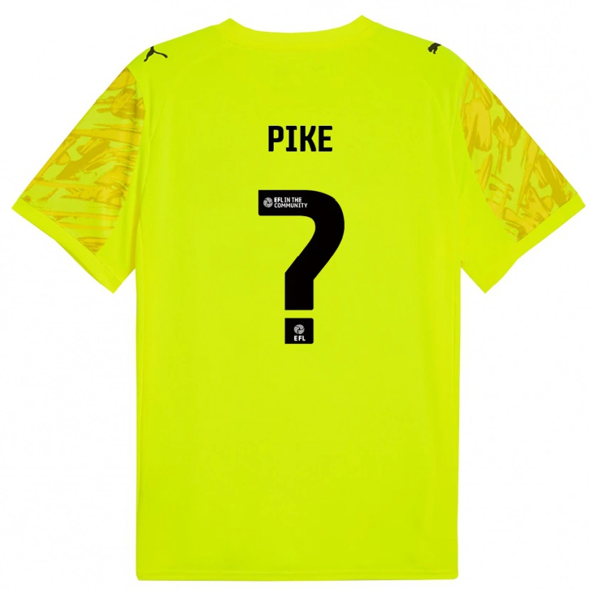 Danxen Kinderen Ethan Pike #0 Fluorescerend Groen Keepersshirt 2025/26 T-Shirt