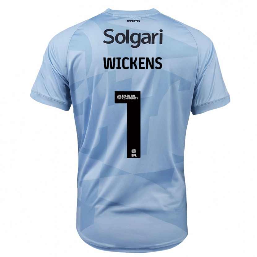 Danxen Kinderen George Wickens #1 Licht Hemelsblauw Keepersshirt 2025/26 T-Shirt