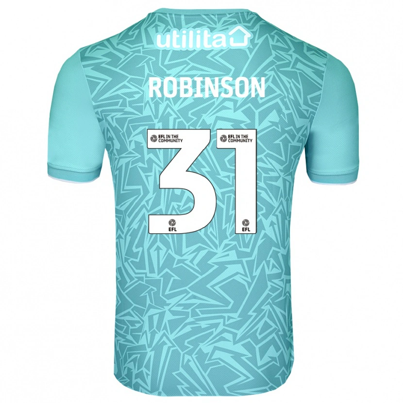 Danxen Kinderen Leah Robinson #31 Lichtblauw Keepersshirt 2025/26 T-Shirt