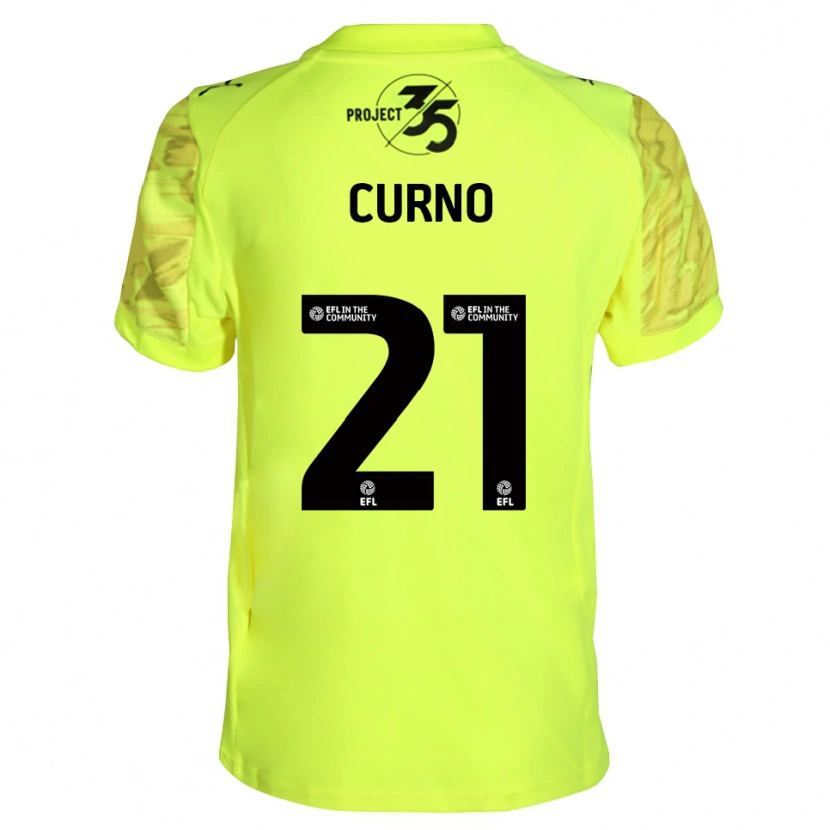 Danxen Kinderen Maddi Curno #21 Fluorescerend Groen Zwart Keepersshirt 2025/26 T-Shirt