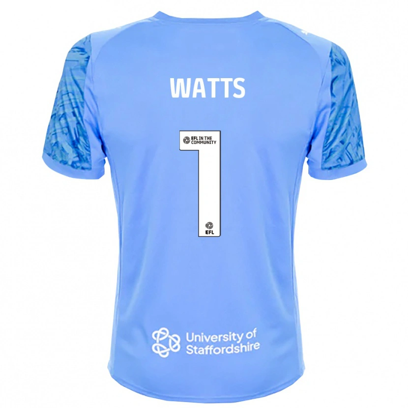 Danxen Kinderen Connie Watts #1 Koningsblauw Keepersshirt 2025/26 T-Shirt