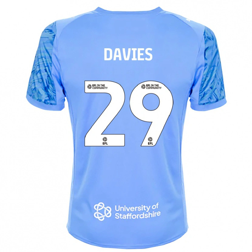 Danxen Kinderen Arron Davies #29 Koningsblauw Keepersshirt 2025/26 T-Shirt