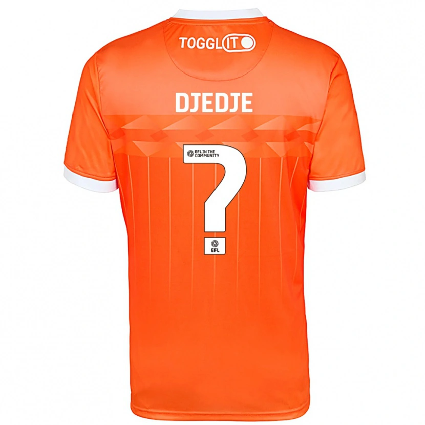 Danxen Kinderen Eterne Djedje #0 Oranje Wit Keepersshirt 2025/26 T-Shirt