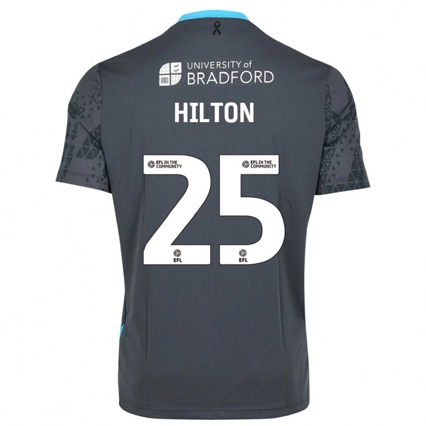 Danxen Kinderen Joe Hilton #25 Zwartgrijs Keepersshirt 2025/26 T-Shirt