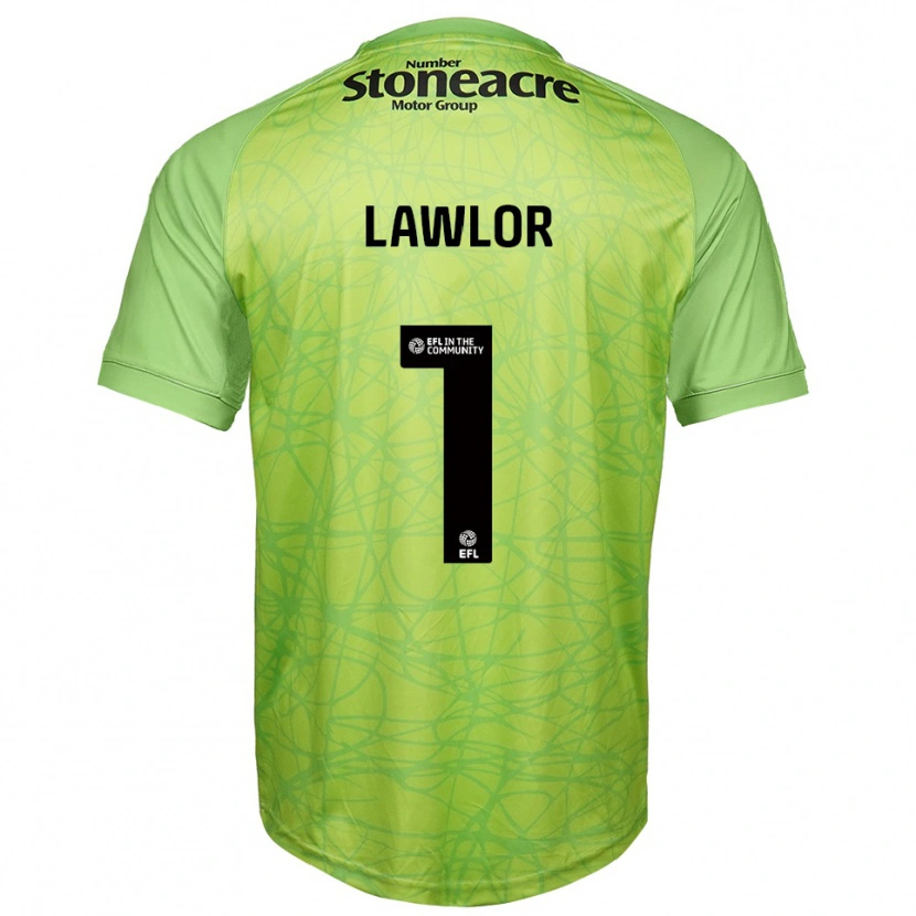 Danxen Kinderen Ian Lawlor #1 Lichtgroen Keepersshirt 2025/26 T-Shirt