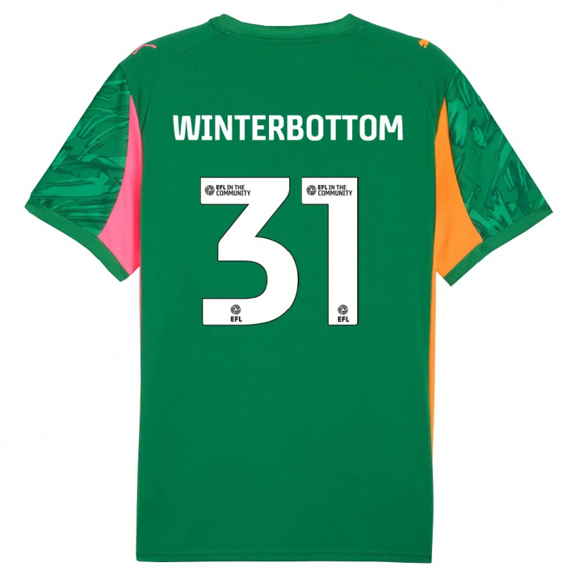 Danxen Kinderen Ben Winterbottom #31 Groen Roze Keepersshirt 2025/26 T-Shirt