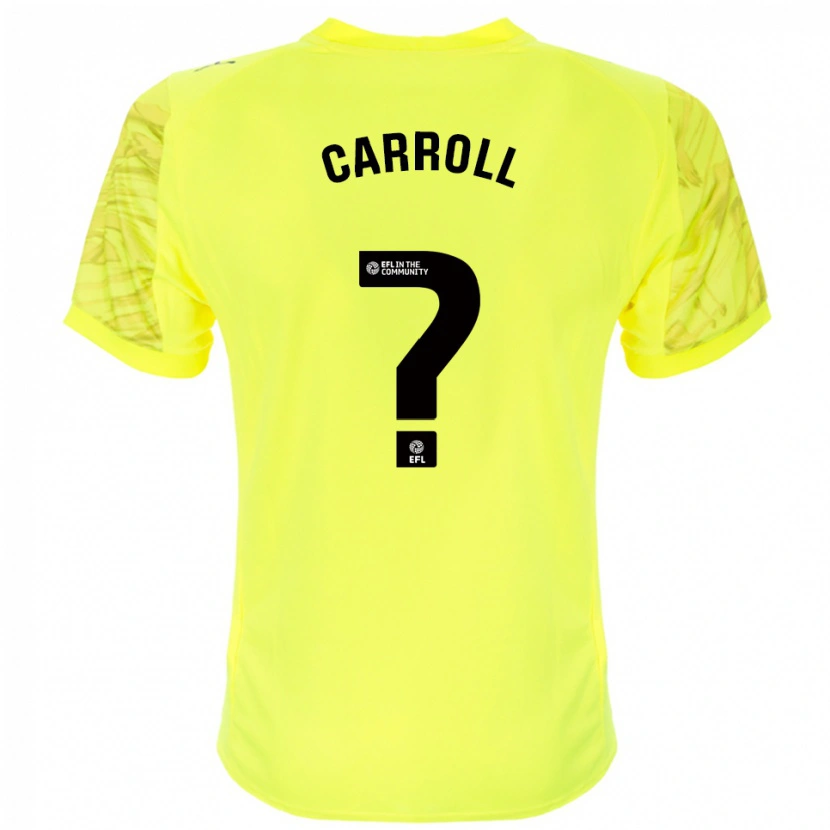 Danxen Kinderen Rhianne Carroll #0 Geel Zwart Keepersshirt 2025/26 T-Shirt