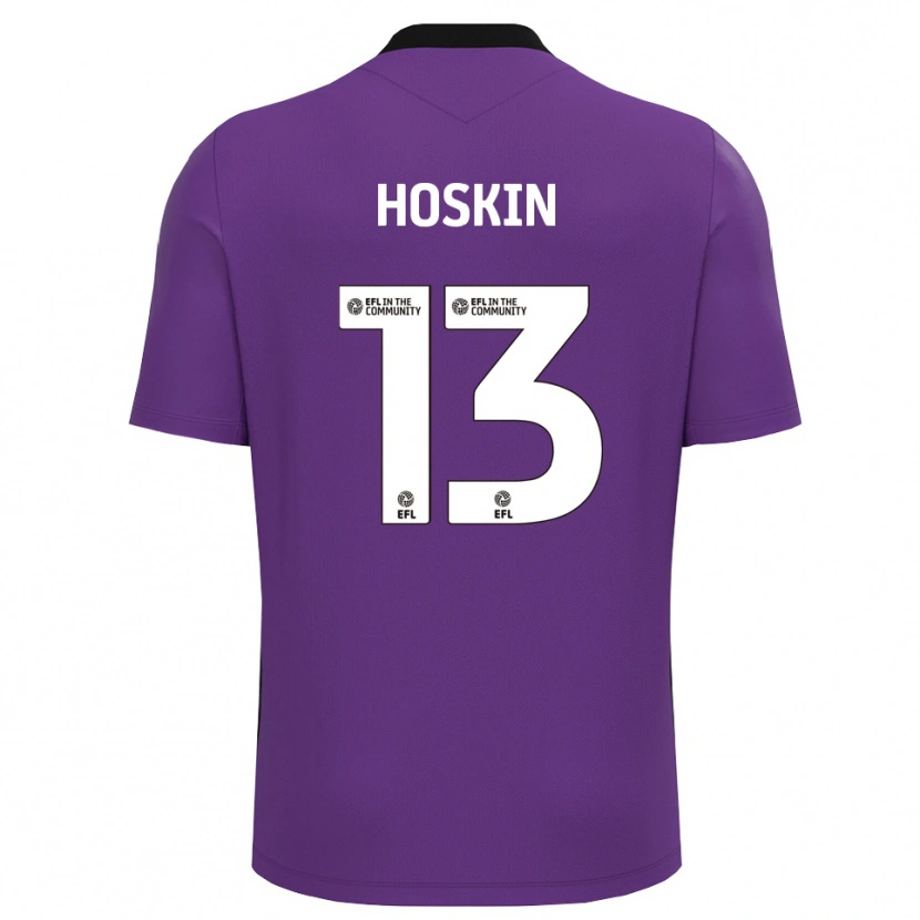 Danxen Kinderen Owen Hoskin #13 Paars Wit Keepersshirt 2025/26 T-Shirt