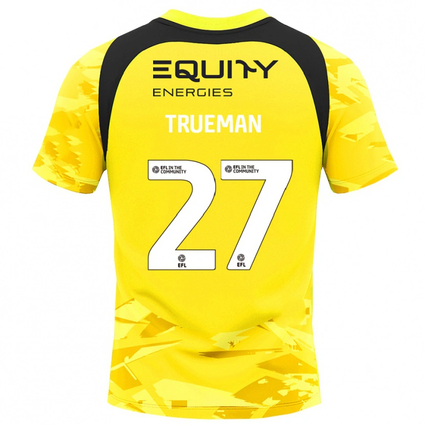 Danxen Kinderen Connal Trueman #27 Lichtgeel Glack Keepersshirt 2025/26 T-Shirt