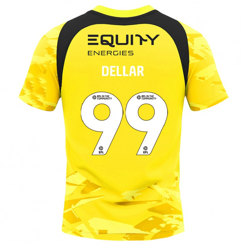 Danxen Kinderen Megan Dellar #99 Lichtgeel Glack Keepersshirt 2025/26 T-Shirt