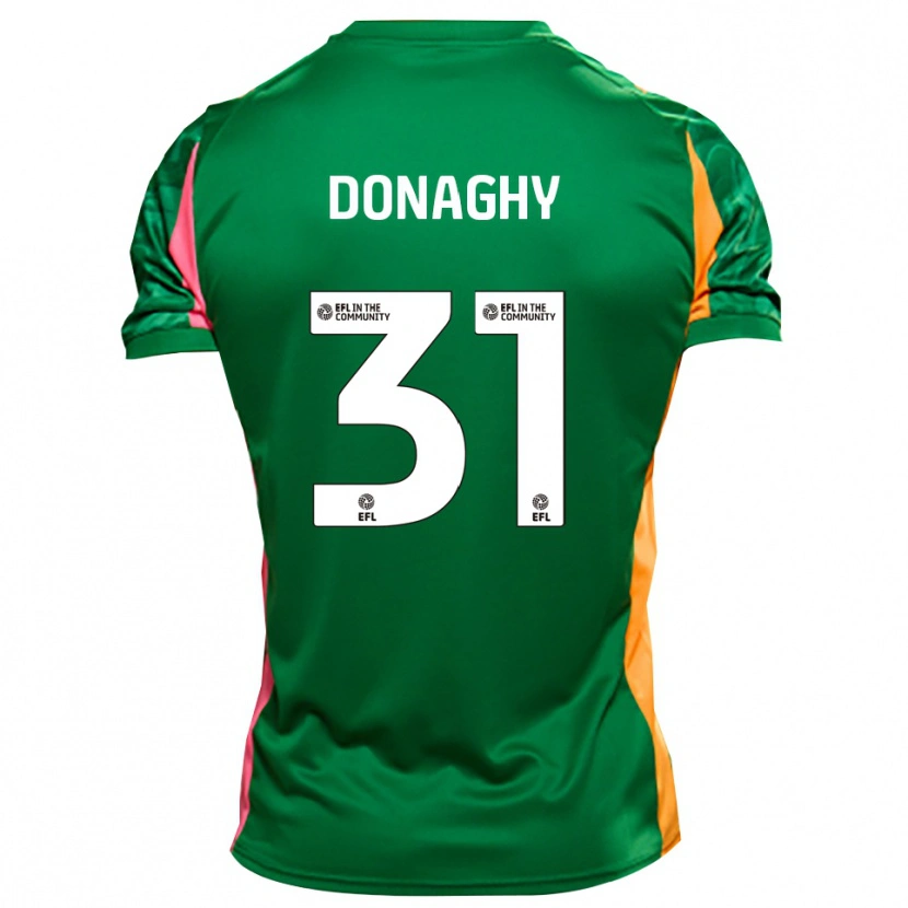 Danxen Kinderen Tom Donaghy #31 Groen Oranje Keepersshirt 2025/26 T-Shirt