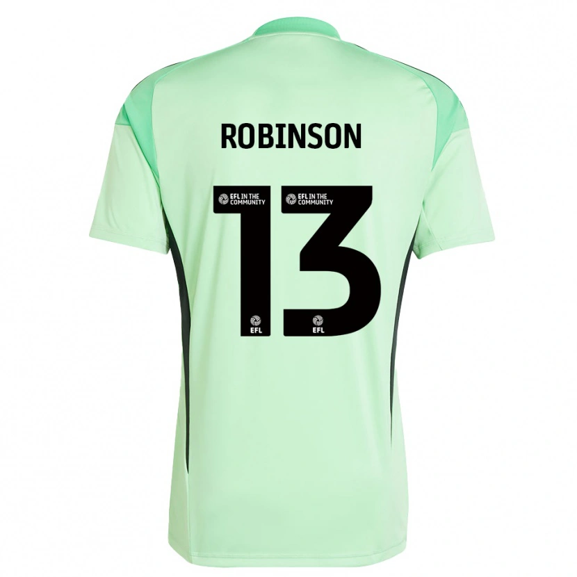 Danxen Kinderen Anton Robinson #13 Lichtgroen Zwart Keepersshirt 2025/26 T-Shirt