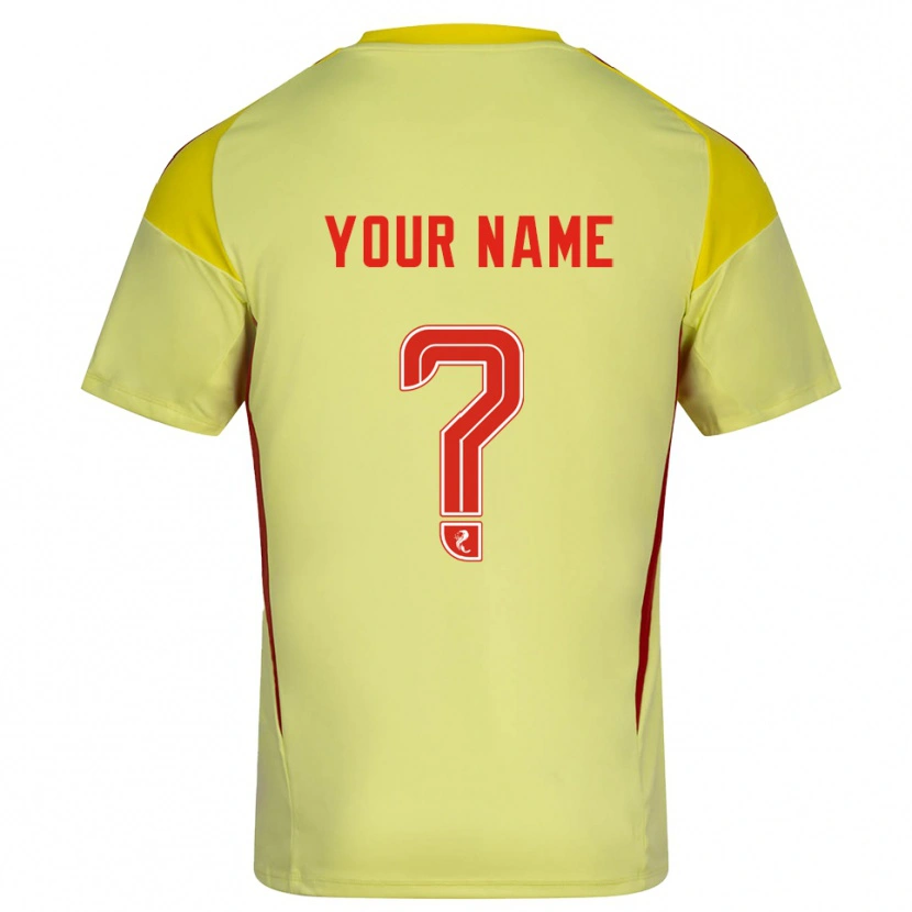 Danxen Kinderen Aberdeen Geel Rood Keepersshirt 2025/26 T-Shirt