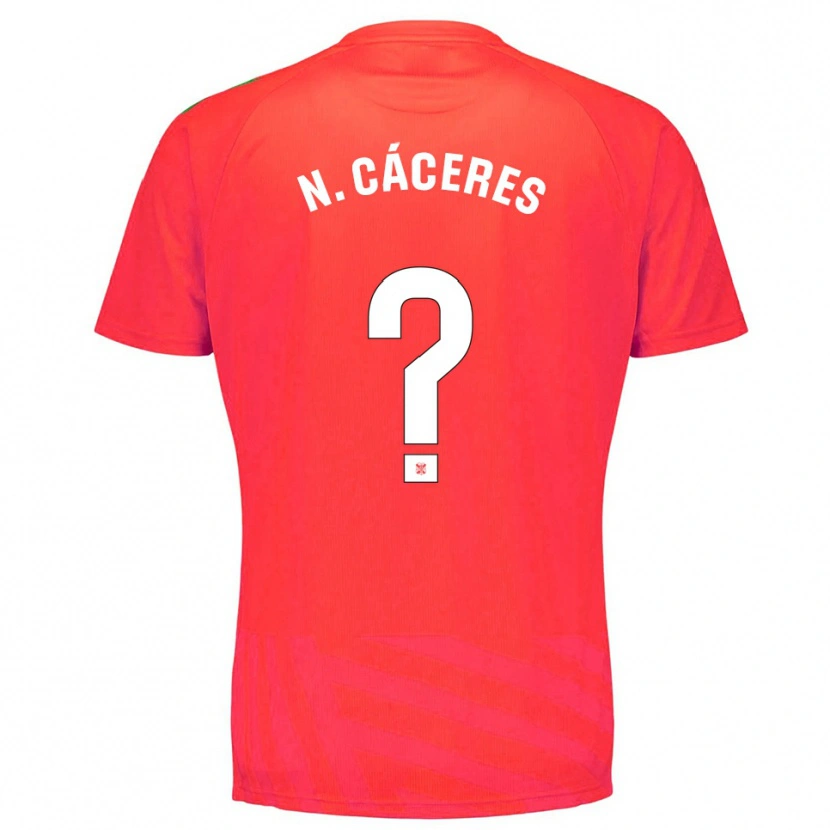 Danxen Kinderen Nayluisa Cáceres #0 Rood Wit Keepersshirt 2025/26 T-Shirt