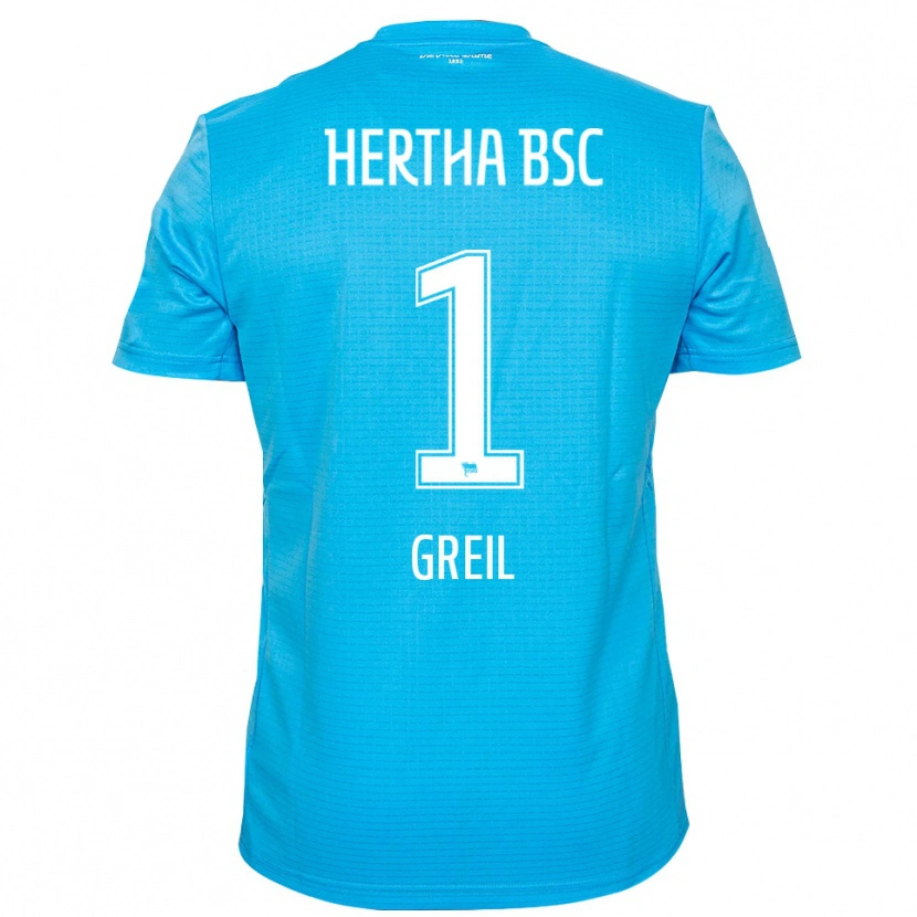 Danxen Kinderen Luis Greil #1 Lichtblauw Wit Keepersshirt 2025/26 T-Shirt