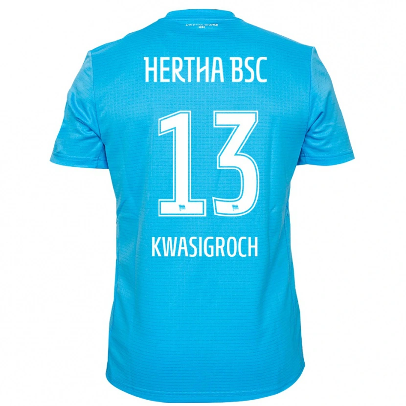 Danxen Kinderen Robert Kwasigroch #13 Lichtblauw Wit Keepersshirt 2025/26 T-Shirt