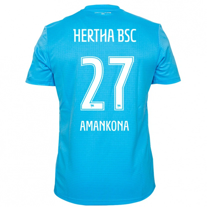 Danxen Kinderen Nash-Daniel Amankona #27 Lichtblauw Wit Keepersshirt 2025/26 T-Shirt