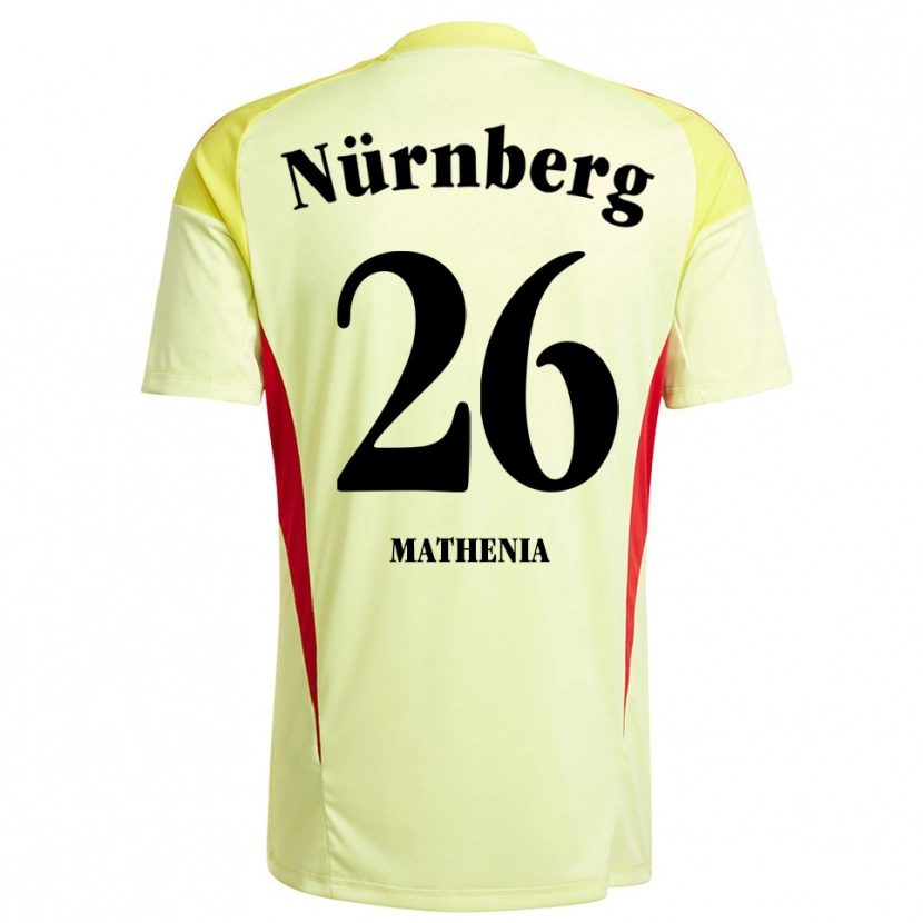 Danxen Kinderen Christian Mathenia #26 Geel Zwart Keepersshirt 2025/26 T-Shirt