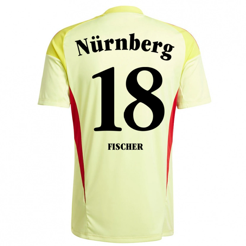 Danxen Kinderen Jonas Fischer #18 Geel Zwart Keepersshirt 2025/26 T-Shirt