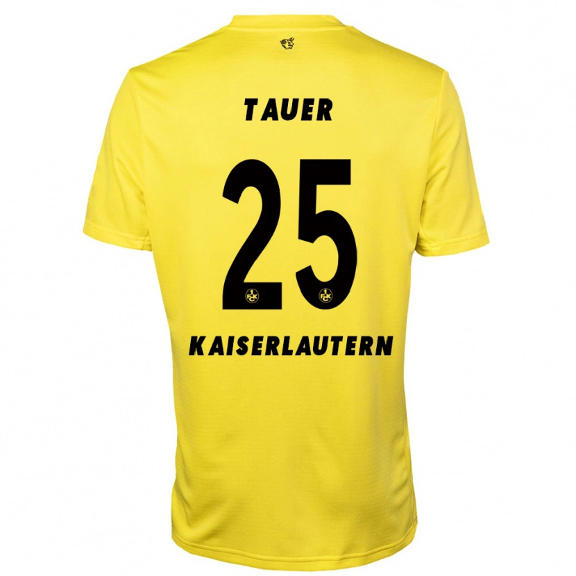 Danxen Kinderen Luca Tauer #25 Geel Zwart Keepersshirt 2025/26 T-Shirt
