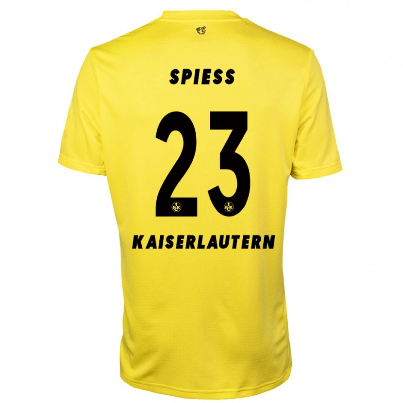 Danxen Kinderen Louis Spieß #23 Geel Zwart Keepersshirt 2025/26 T-Shirt