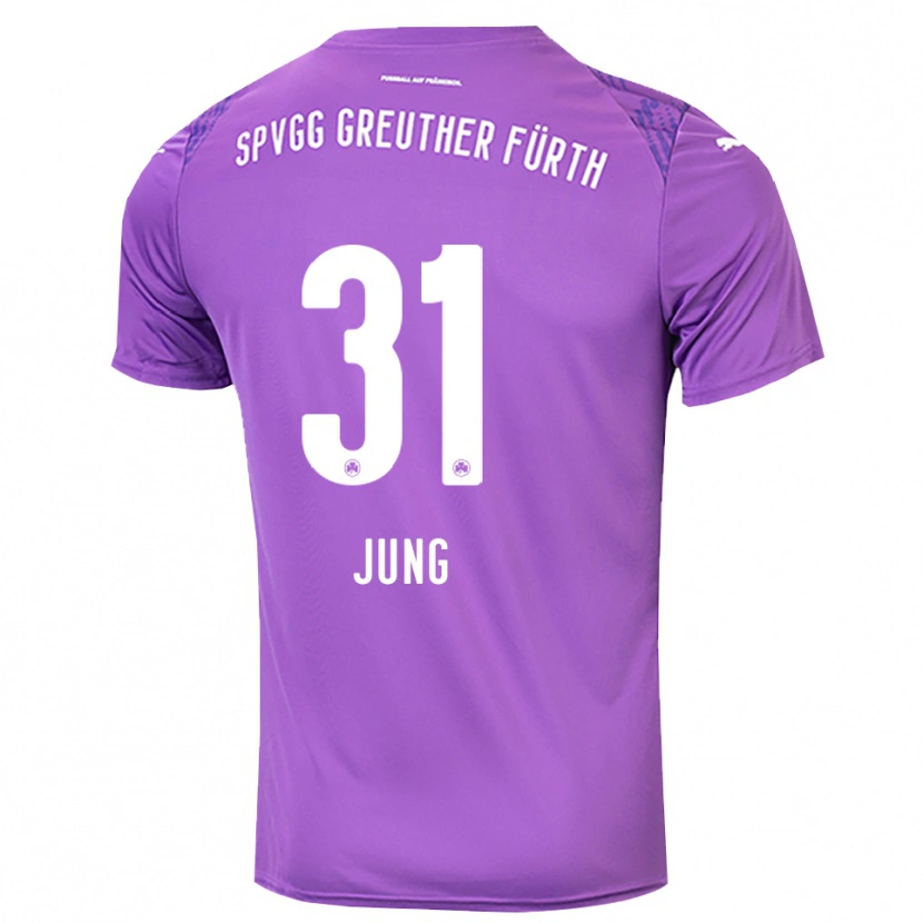Danxen Kinderen Sebastian Jung #31 Paars Wit Keepersshirt 2025/26 T-Shirt