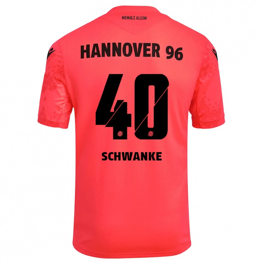 Danxen Kinderen Jonas Schwanke #40 Rood Zwart Keepersshirt 2025/26 T-Shirt