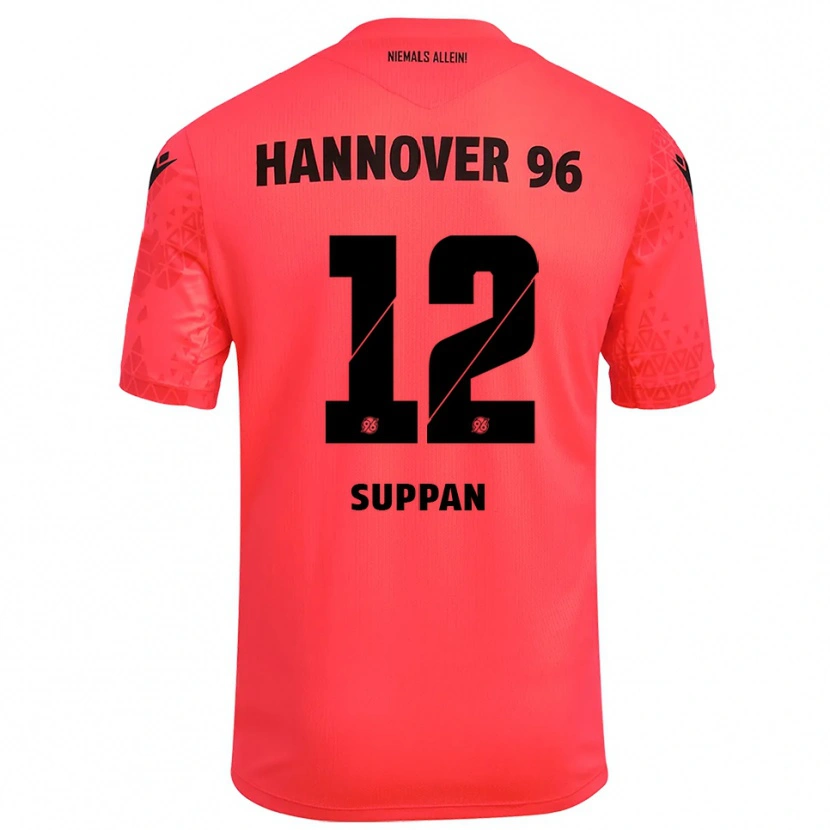 Danxen Kinderen Jannik Suppan #12 Rood Zwart Keepersshirt 2025/26 T-Shirt