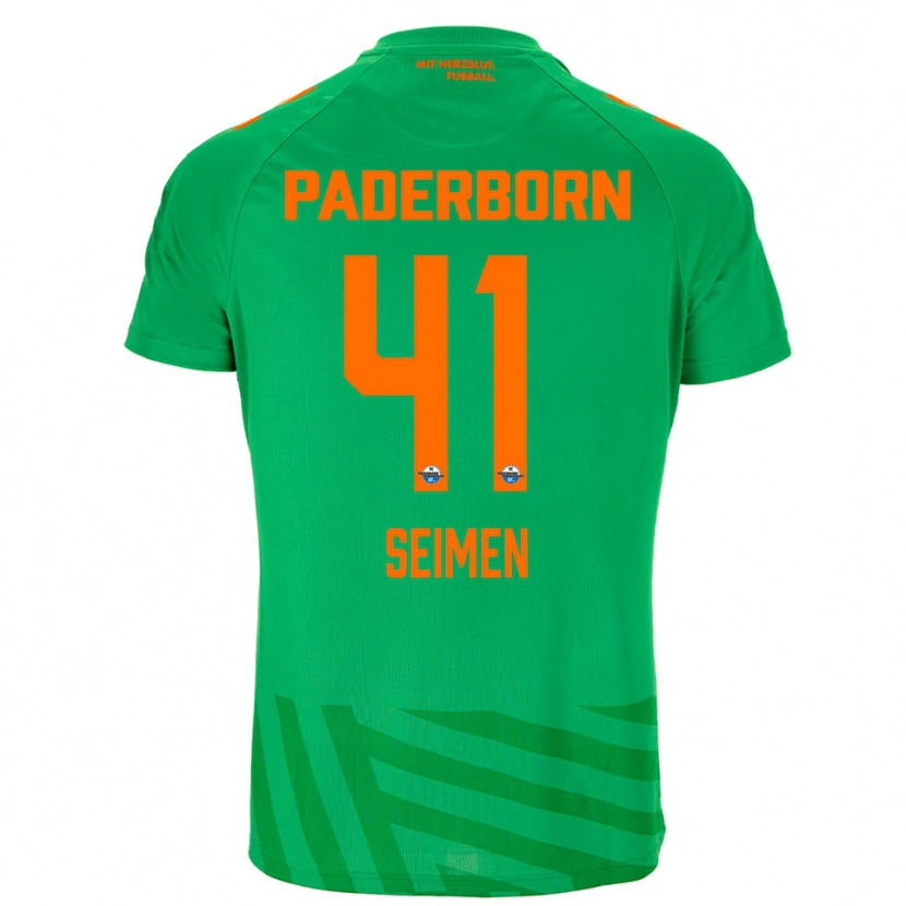 Danxen Kinderen Dennis Seimen #41 Groen Oranje Keepersshirt 2025/26 T-Shirt
