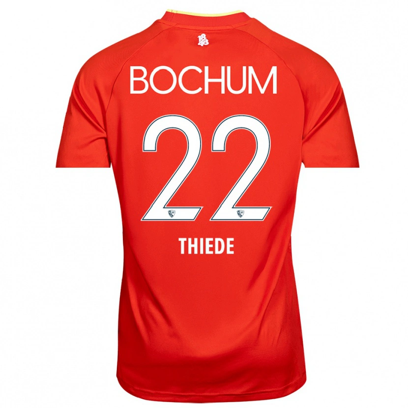 Danxen Kinderen Niclas Thiede #22 Rood Wit Keepersshirt 2025/26 T-Shirt
